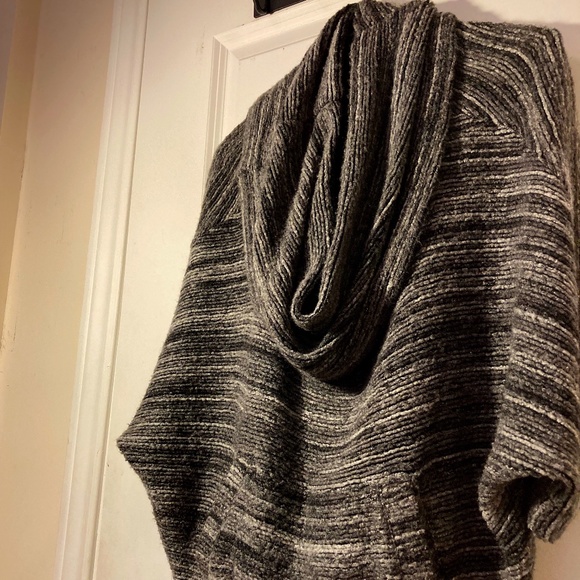 LOFT Cowl Neck Loose Sweater with Front Pocket - Picture 1 of 4